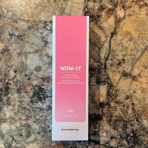 New In Box Maelys Wow-It Instant Solution Under for Eye Bags- 15mL/0.50 Fl Oz.